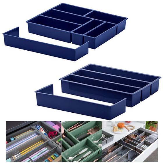 Kit 2 Organizador De Gaveta Divisor Porta Talheres Utensílios Ajustável - Paramount Menor preço em Kit 2 Organizador De Gaveta Divisor Porta Talheres Utensílios Ajustável - Paramount