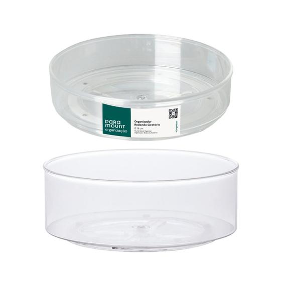 Imagem de Kit 2 Organizador Giratório 360º Armazenamento Rack Fácil Para Temperos Maquiagem Multiuso