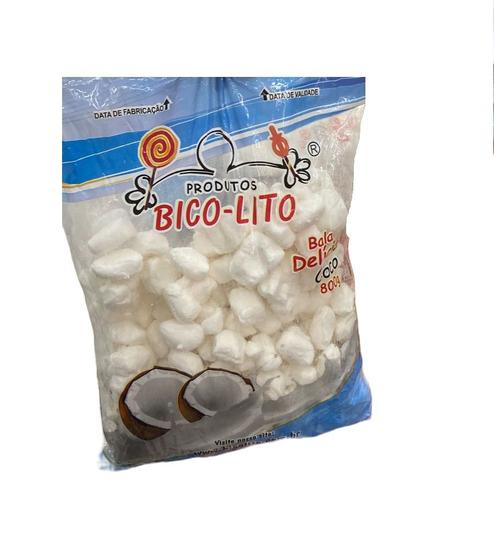 Imagem de Kit 2 Pacotes Bala de Coco tradicional 800g Bico-Lito