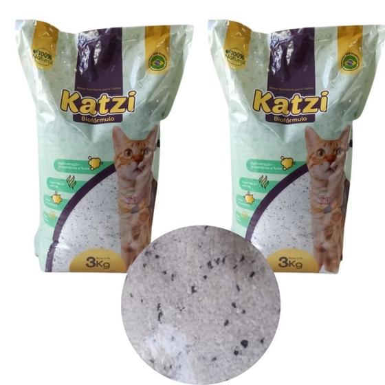 Imagem de Kit 2 Pacotes de Areia Sanitaria para Gato Katzi Bioformula