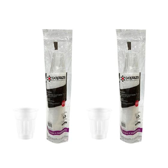 Kit 2 Pacotes de Pote de 180ml Sundae Gomado Translúcido sem tampa Copaza com 50 unidades Imagem de Kit 2 Pacotes de Pote de 180ml Sundae Gomado Translúcido sem tampa Copaza com 50 unidades