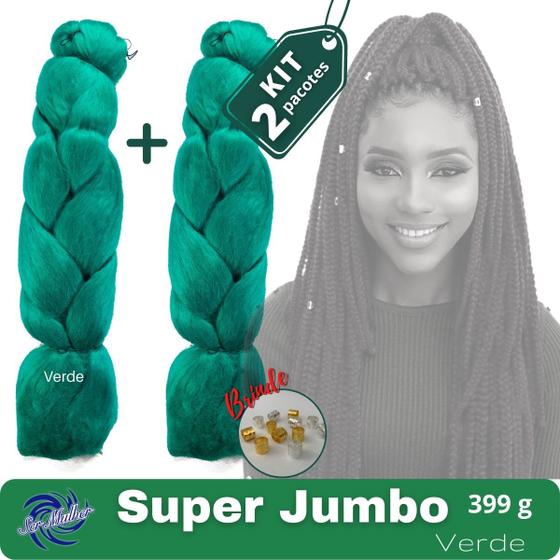 Imagem de KIT 2 Pacotes Jumbo Ser Mulher 399g Cor Verde