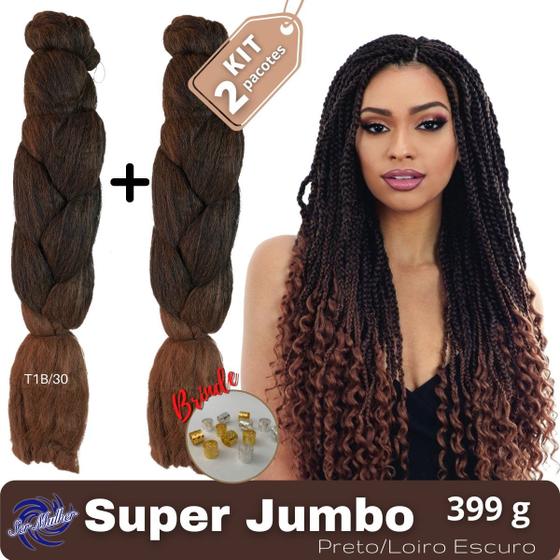 Imagem de KIT 2 Pacotes Jumbo Ser Mulher 399g Cores Ombrés