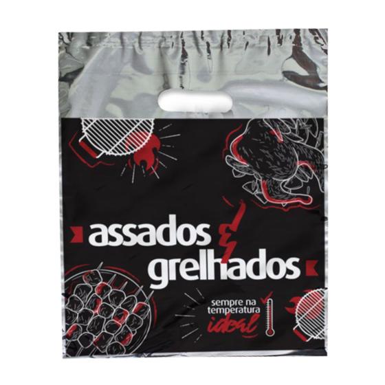Imagem de Kit 2 pacotes Saco Térmico Metalizado p/ Assados com 200Uni