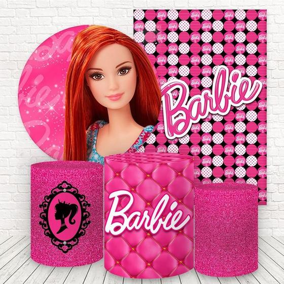 Imagem de Kit 2 Painéis E Capas 3D Sublimado Barbie Fkpc-575