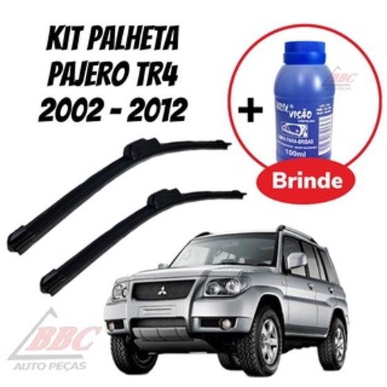 Imagem de Kit 2 Palhetas Limpador De Parabrisa Dianteiro Pajero TR4 2002 - 2012