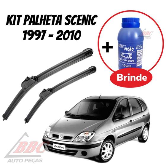 Imagem de Kit 2 Palhetas Limpador De Parabrisa Dianteiro Scenic 1997 - 2010