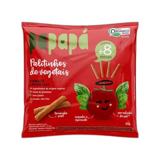 Imagem de Kit 2 Palitinhos De Vegetais Infantil Tomate Papapá 20G