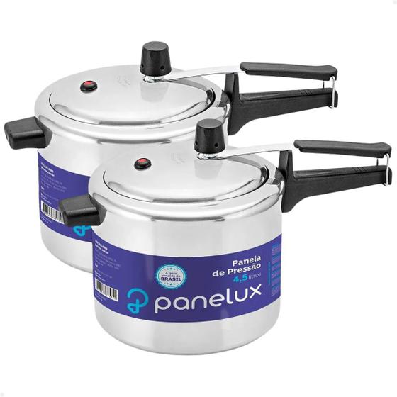 Imagem de Kit 2 Panela de Pressão Panelux - 4,5L