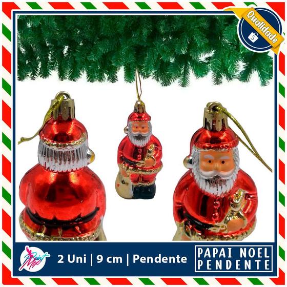 Kit 2 Papai Noel 9 Cm Enfeite Arvore de Natal - Point Mix - Papai Noel para  Árvore de Natal - Magazine Luiza
