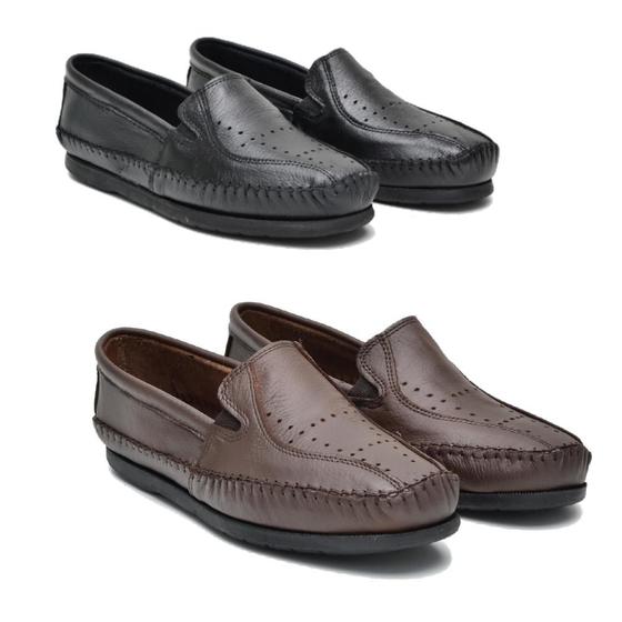 Kit 2 Pares Mocassim Masculino Couro Moderno Conforto - Black Friday Menor preço em Kit 2 Pares Mocassim Masculino Couro Moderno Conforto - Black Friday