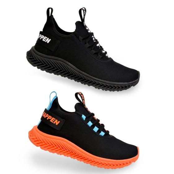 Menor preço em Kit 2 Pares Tênis Esportivo Masculino Feminino