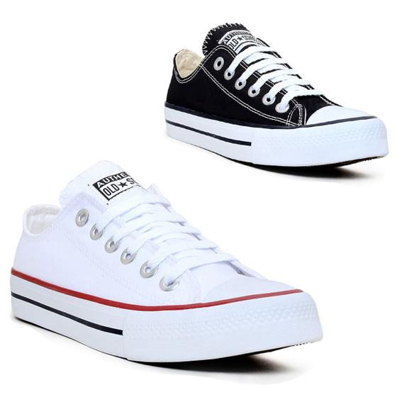 Kit 2 Pares Tenis Feminino Star Authentic Tradicional Menor preço em Kit 2 Pares Tenis Feminino Star Authentic Tradicional