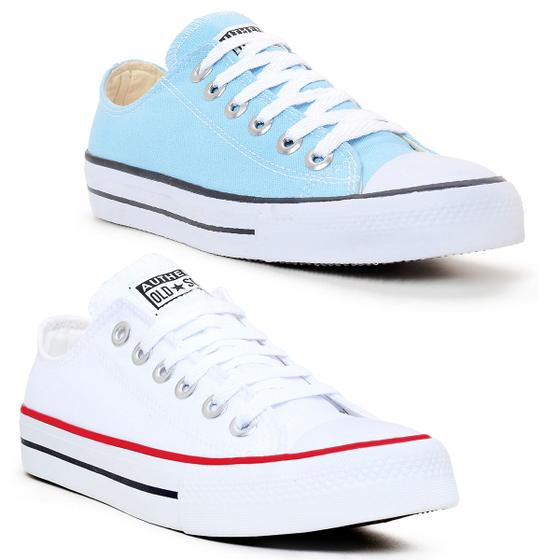 Imagem de Kit 2 Pares Tenis Kalum Femino All Authentic Star Tradicional