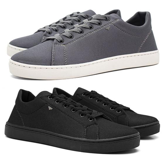 Imagem de Kit 2 Pares Tenis Sapatenis Masculino Casual Dia A Dia Macio Leve Confortavel Estiloso