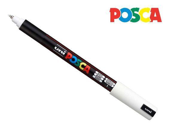 Imagem de Kit 2 PC-1MR Caneta Posca Branca Extra Fina
