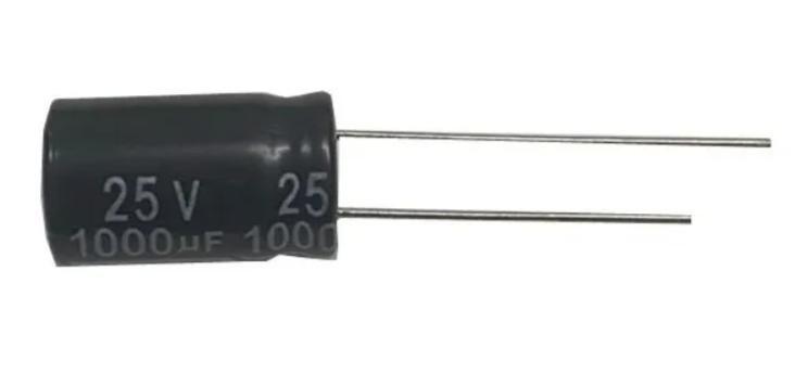 Imagem de Kit 2 pçs - capacitor eletrolitico 1000 x 25v - 1000x25v 