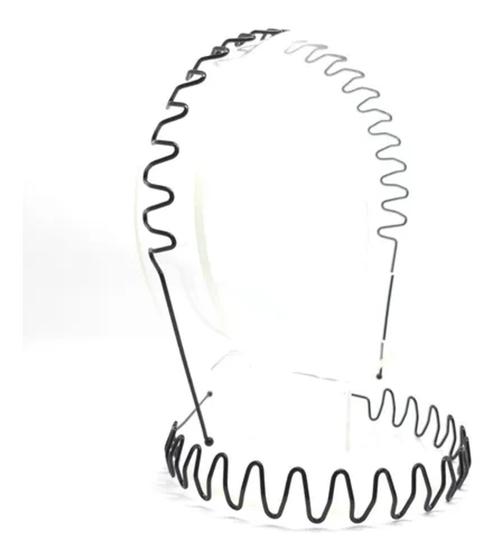 Imagem de Kit 2 pçs tiara masculina com dentes de ferro preto