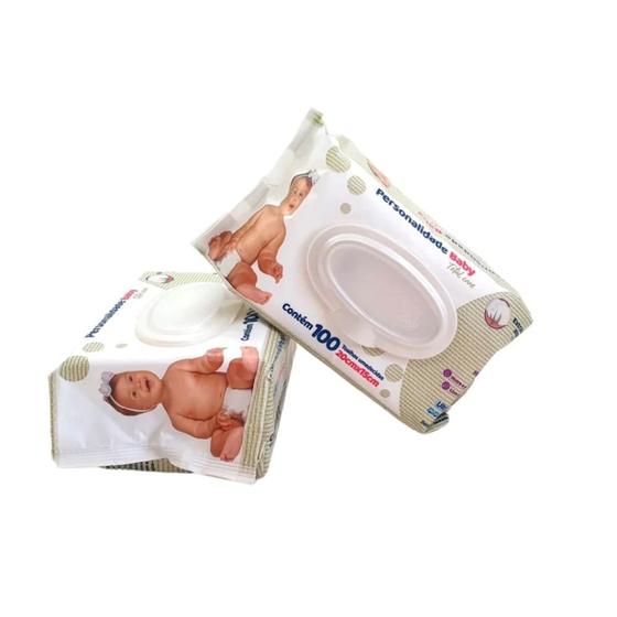 Imagem de Kit 2 Pct Toalhas Umedecidas Personalidade Baby Com 100 Unidades