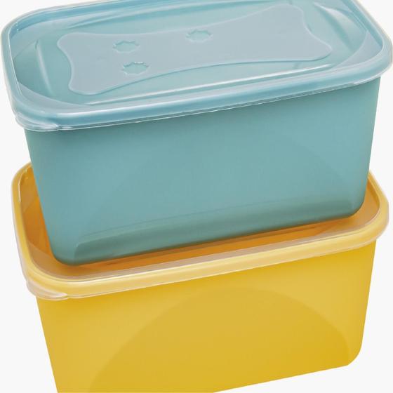Imagem de Kit 2 Peças Organiza Retangular (cores) 3.600ml Jaguar Ref. 6333