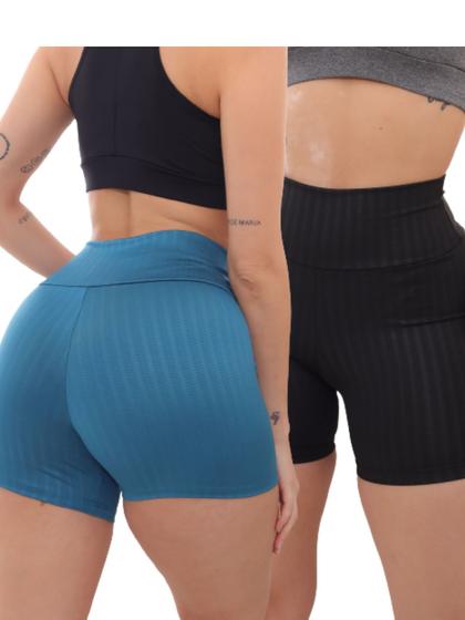 Imagem de Kit 2 Peças - Shorts Legging Feminino Cirre 3D Academia Fitness