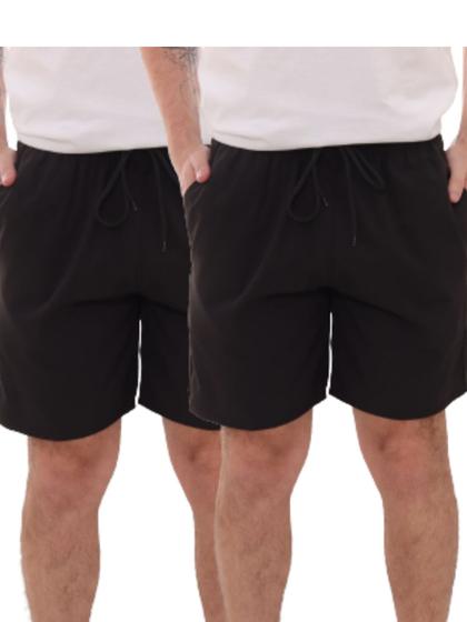 Imagem de Kit 2 Peças - Shorts Tactel Masculino Casual Moda Praia Com Elastano Premium