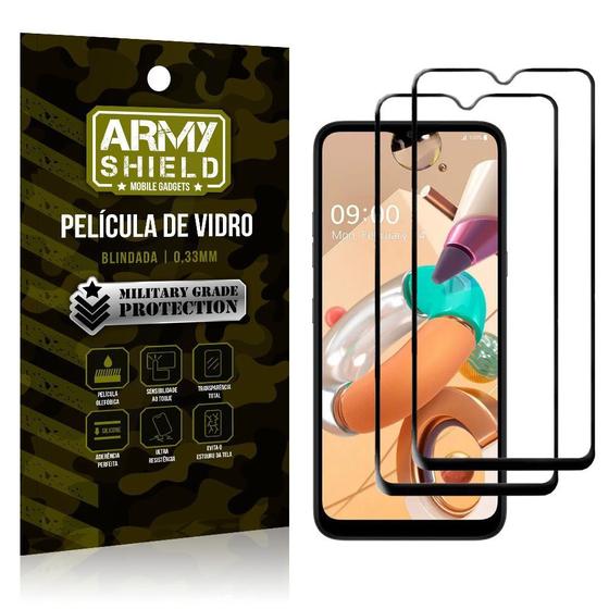 Imagem de Kit 2 Películas de Vidro Blindada 3D Full Cover LG K41s - Armyshield