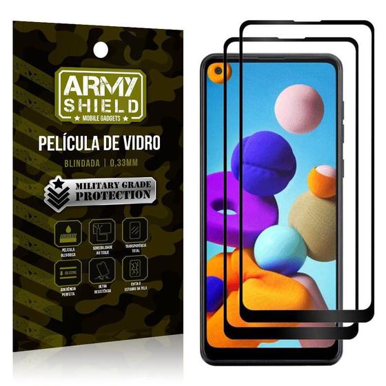 Imagem de Kit 2 Películas Vidro Blindada 3D Full Cover Galaxy A21S