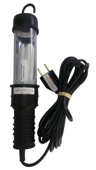 Imagem de kIT 2 Pendentes Luz Bastão Fluorescente Fio 10 Mt SEM Lâmp