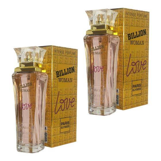 Imagem de Kit 2 Perfumes Billion Woman Love 100ml Paris Elysees Feminino