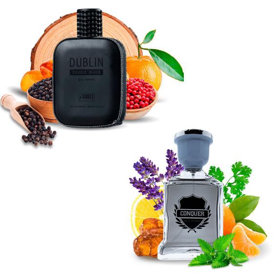 Imagem de Kit 2 Perfumes Importados Dublin e Conquer I Scents