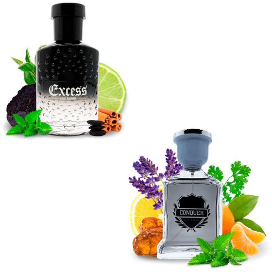 Imagem de Kit 2 Perfumes Importados Excess e Conquer I Scents