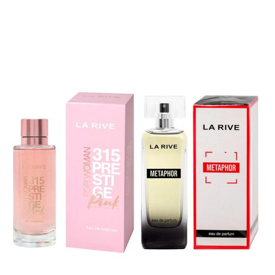 Imagem de Kit 2 perfumes La Rive Metaphor + 315 Pink Feminino