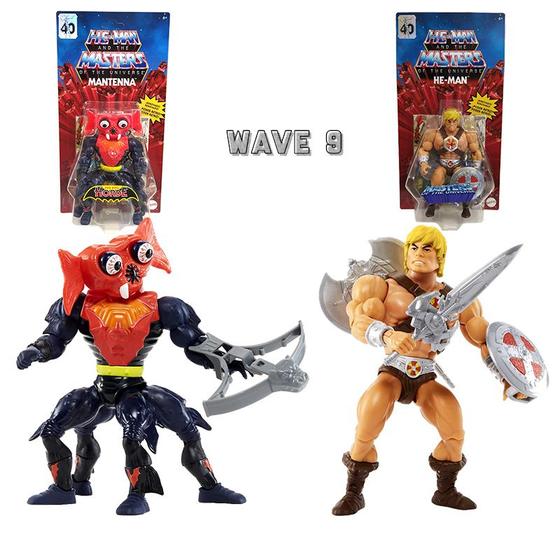 Imagem de Kit 2 personagens He Man e Mantenna Masters of The Universe MOTU Wave 9