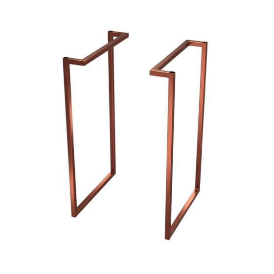Kit 2 Pés de Mesa Ferro Estilo Industrial Desing arrojado Elegante mesas e escrivaninhas home office é boa?