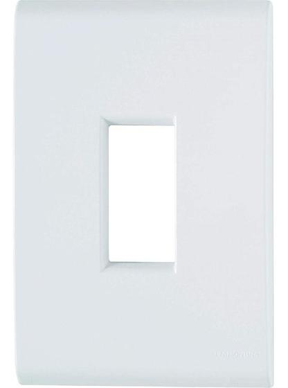 Imagem de KIT 2 Placa 4x2 1 Módulo Vertical Branco  Tramontina Liz