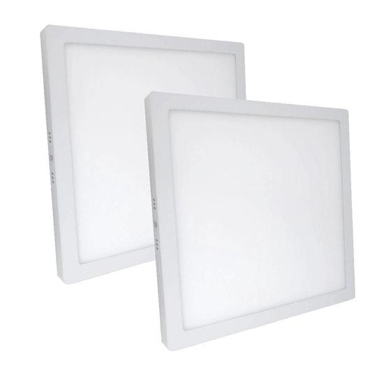 Imagem de Kit 2 Plafon Painel Led Luminária Downlight 25W Sobrepor