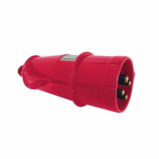 Imagem de Kit 2 Plugue 3P+T 16a 380/440v Vermelho N4076 - Steck