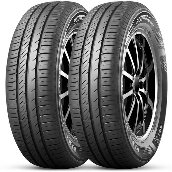 Imagem de Kit 2 Pneu Aro 15 195/60R15 Kumho 88H TL Ecowing Es31