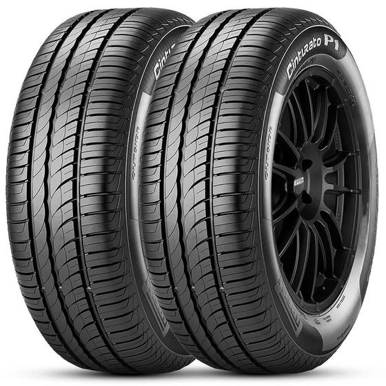 Imagem de Kit 2 Pneu Aro 15 195/65R15 Pirelli 91H TL Cinturato P1