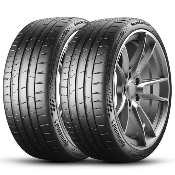 Imagem de Kit 2 Pneu Aro 19 255/40R19 Continental 100Y TL XL FR Sportcontact 7