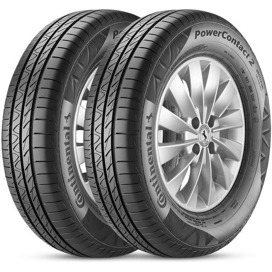 Kit 2 Pneu Continental Aro 15 195/60r15 88H Powercontact2 - Continental Pneus Imagem de Kit 2 Pneu Continental Aro 15 195/60r15 88H Powercontact2