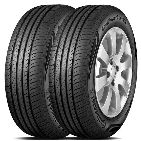Kit 2 Pneu Continental Aro 17 205/55r17 91V Power Contact Imagem de Kit 2 Pneu Continental Aro 17 205/55r17 91V Power Contact