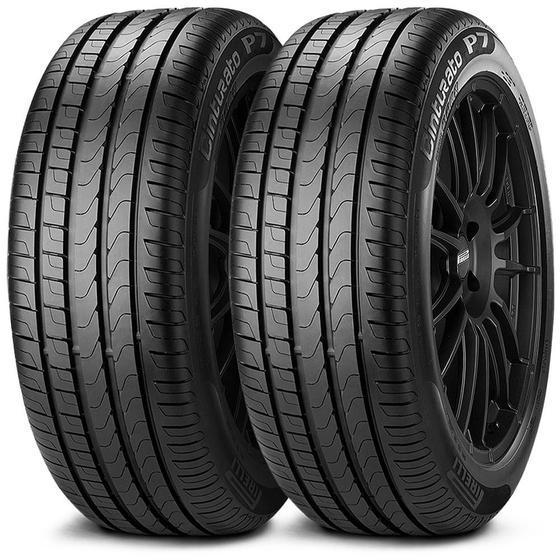 Imagem de Kit 2 Pneu Pirelli Aro 17 205/45r17 88V TL XL Cinturato P7