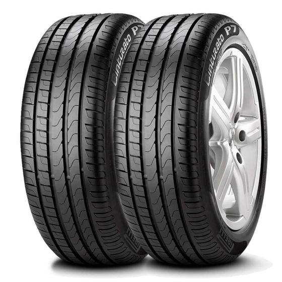 Imagem de Kit 2 Pneu Pirelli Aro 18 225/50r18 95w Cinturato P7 Run Flat