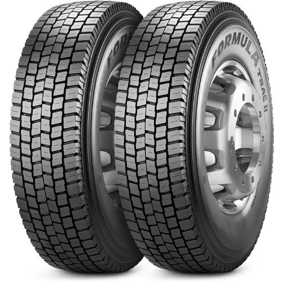 Kit 2 Pneu Pirelli Aro 22.5 295/80R22.5 152/148M Fórmula Trac II Borrachudo Menor preço em Kit 2 Pneu Pirelli Aro 22.5 295/80R22.5 152/148M Fórmula Trac II Borrachudo