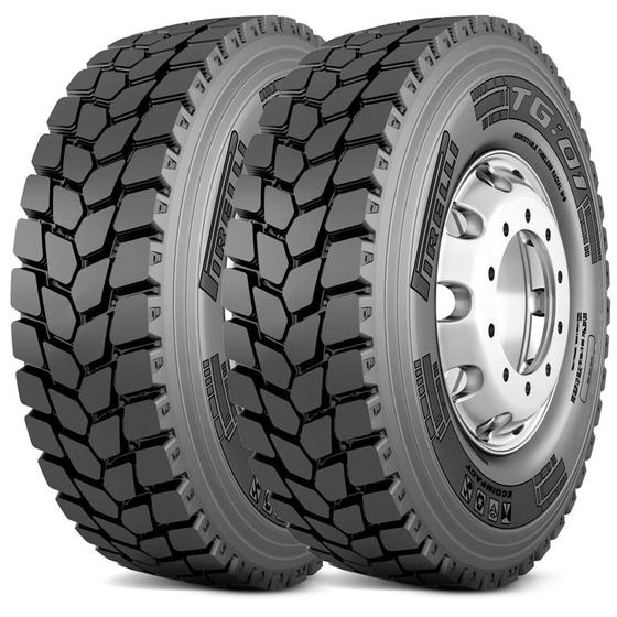 Imagem de Kit 2 Pneu Pirelli Aro 22,5 295/80r22.5 152/148L M+S Tg01