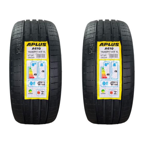 Imagem de KIT 2 Pneus 195/40R17 81W TL A610-10 XL Aplus Aro 17