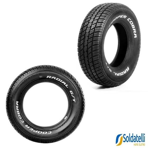 Imagem de Kit 2 Pneus Aro 14 Radial G/T 225/70 R14 98T Escrita Branca - Cooper Cobra