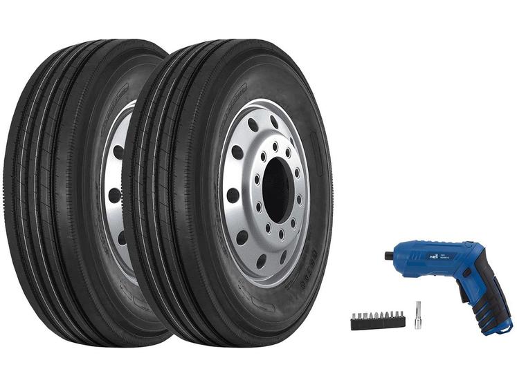 Imagem de Kit 2 Pneus Aro 22,5” Durable 295/80R22.5